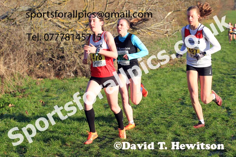 Womens under-17s and under-20s, 2022 North Eastern Cross Country Champs., Temple Park, South Shields.  Photo: David T. Hewitson/Sports for All Pics